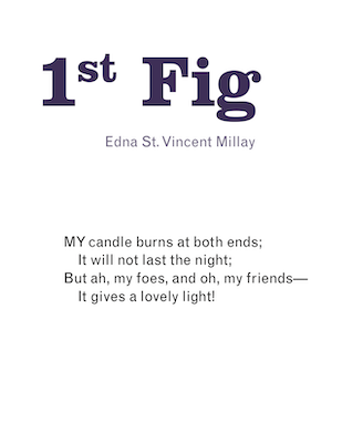 First Fig by Edna St. Vincent Millay First Fig by Edna St. Vincent Millay